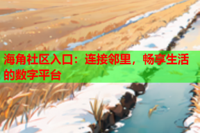 海角社区入口：连接邻里，畅享生活的数字平台