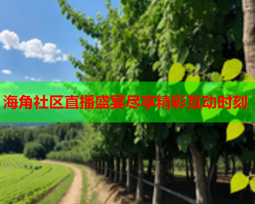 海角社区直播盛宴尽享精彩互动时刻  第1张