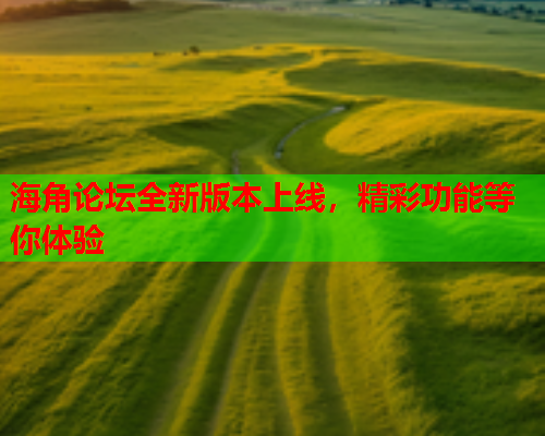 海角论坛全新版本上线，精彩功能等你体验  第1张